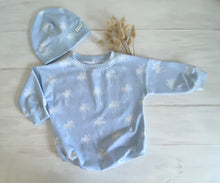 Jumper Romper Blue Palms