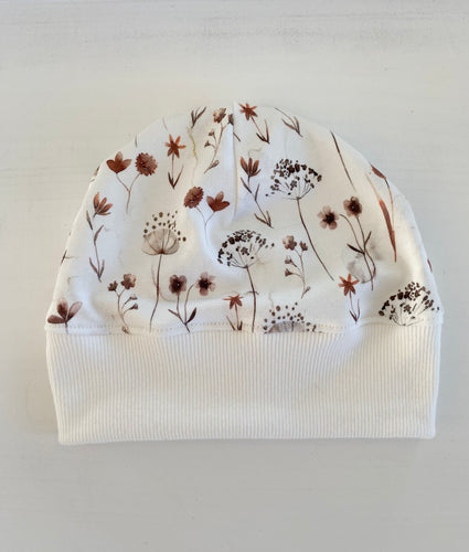 Beanie in Pressed Flowers