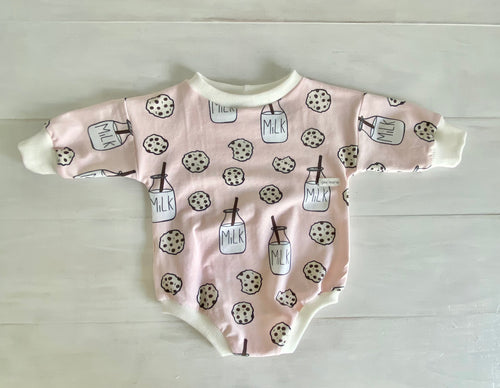 Jumper Romper Milk and Cookies Organic