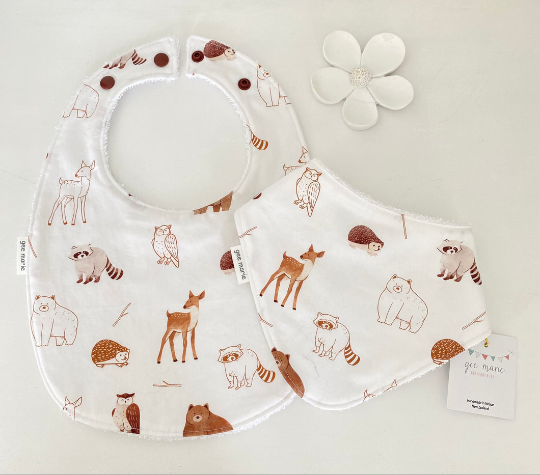 Forest Babes Bib Set