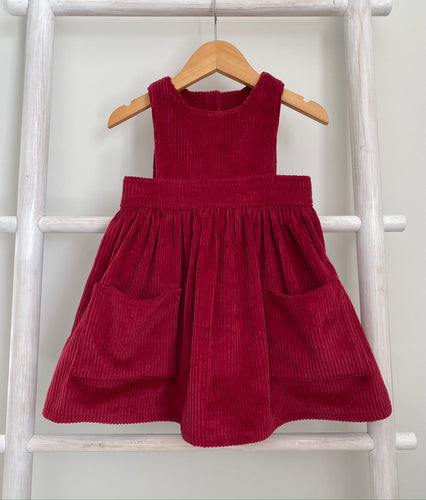 Tilly Raspberry Corduroy